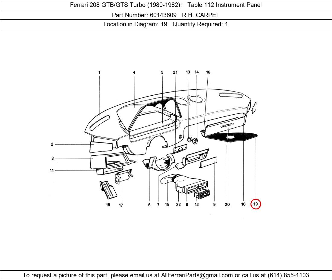 Ferrari Part 60143609