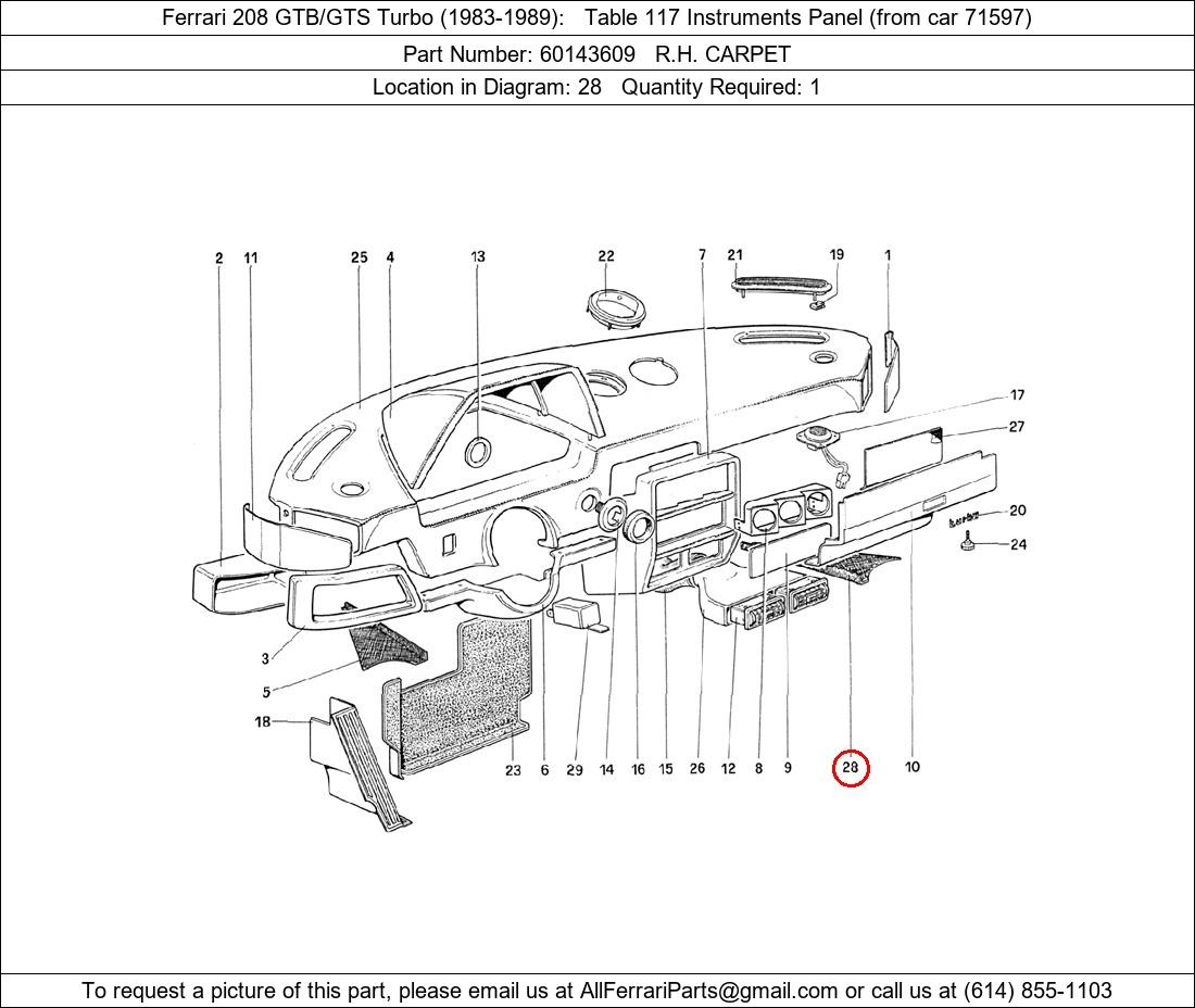 Ferrari Part 60143609