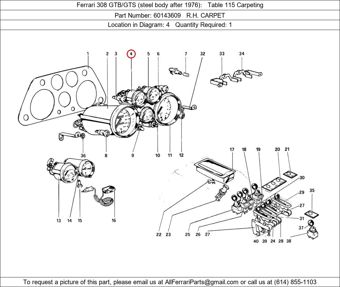 Ferrari Part 60143609