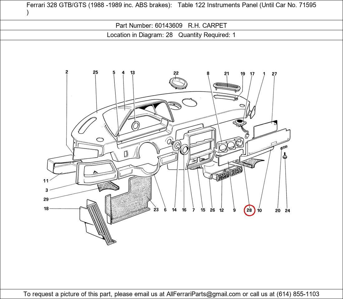 Ferrari Part 60143609