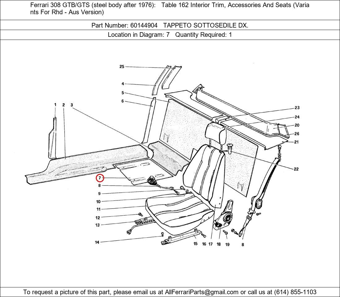 Ferrari Part 60144904