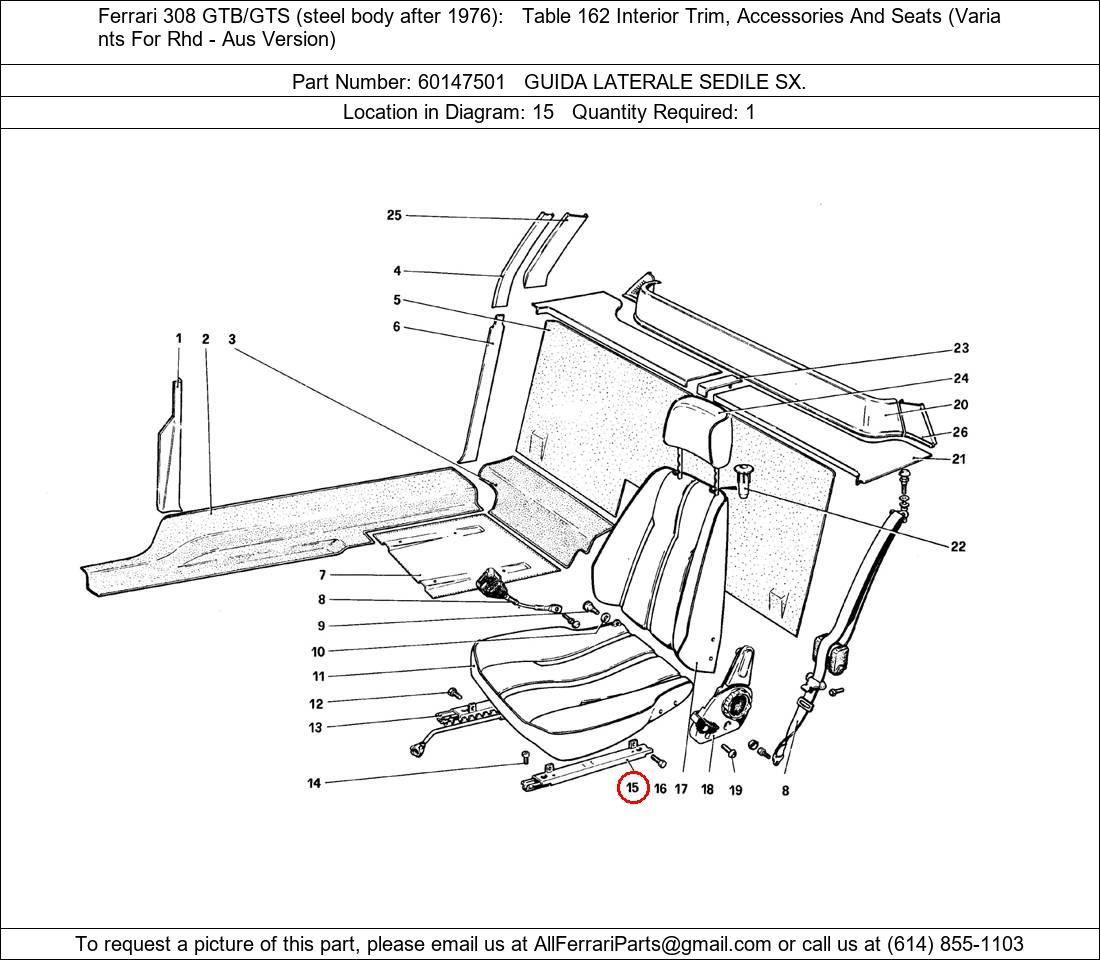 Ferrari Part 60147501