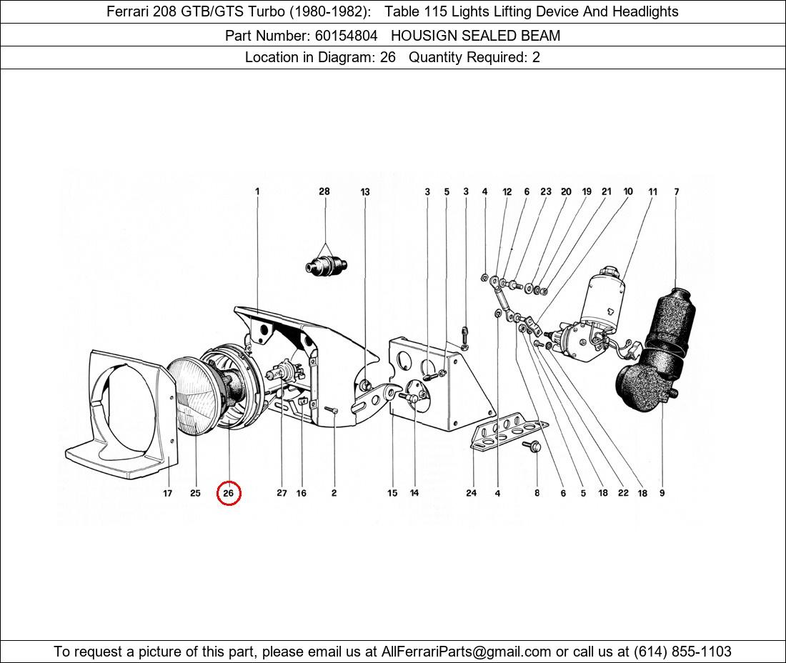 Ferrari Part 60154804