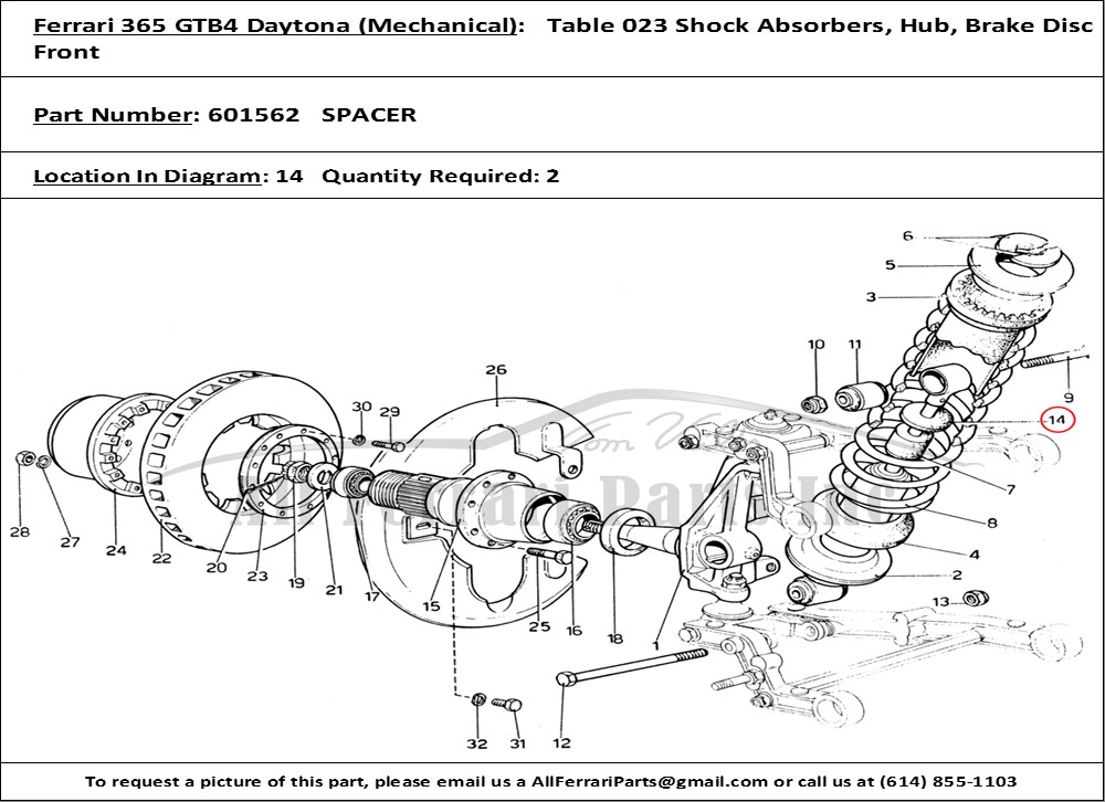 Ferrari Part 601562