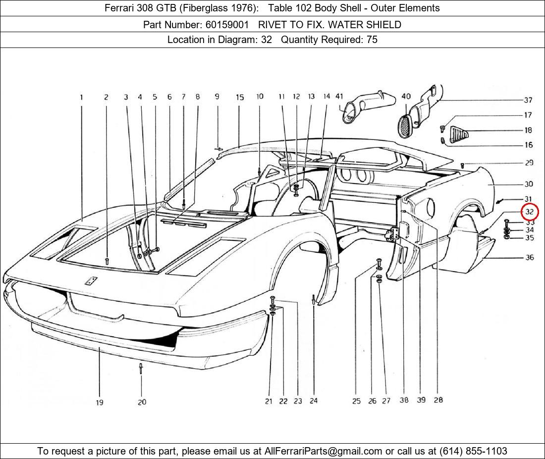 Ferrari Part 60159001