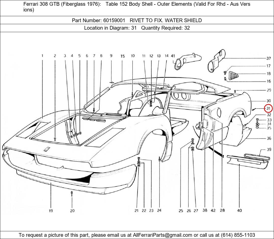 Ferrari Part 60159001