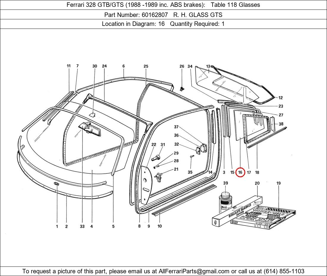 Ferrari Part 60162807