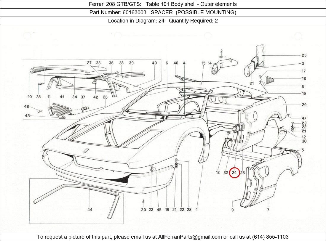 Ferrari Part 60163003