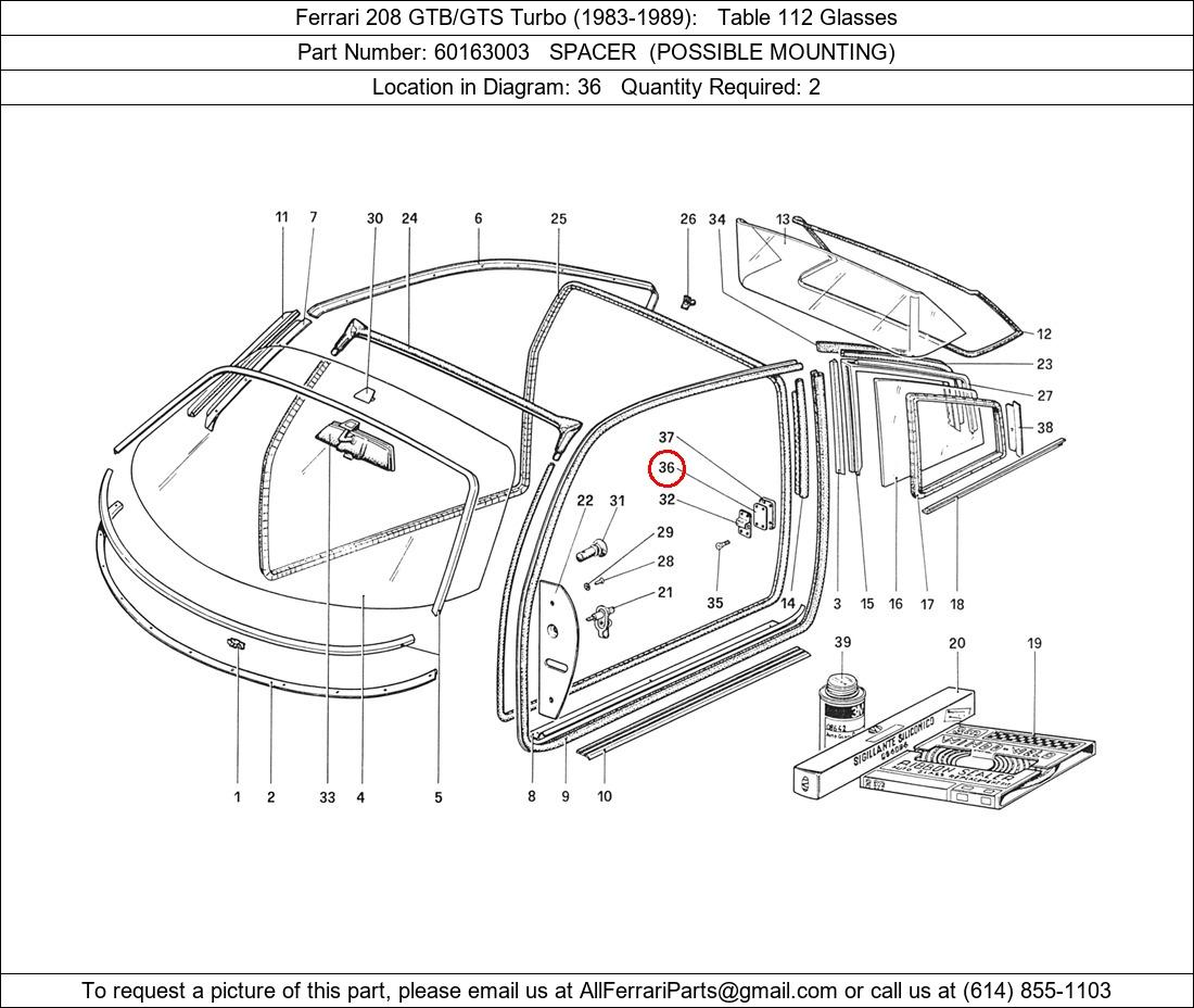 Ferrari Part 60163003