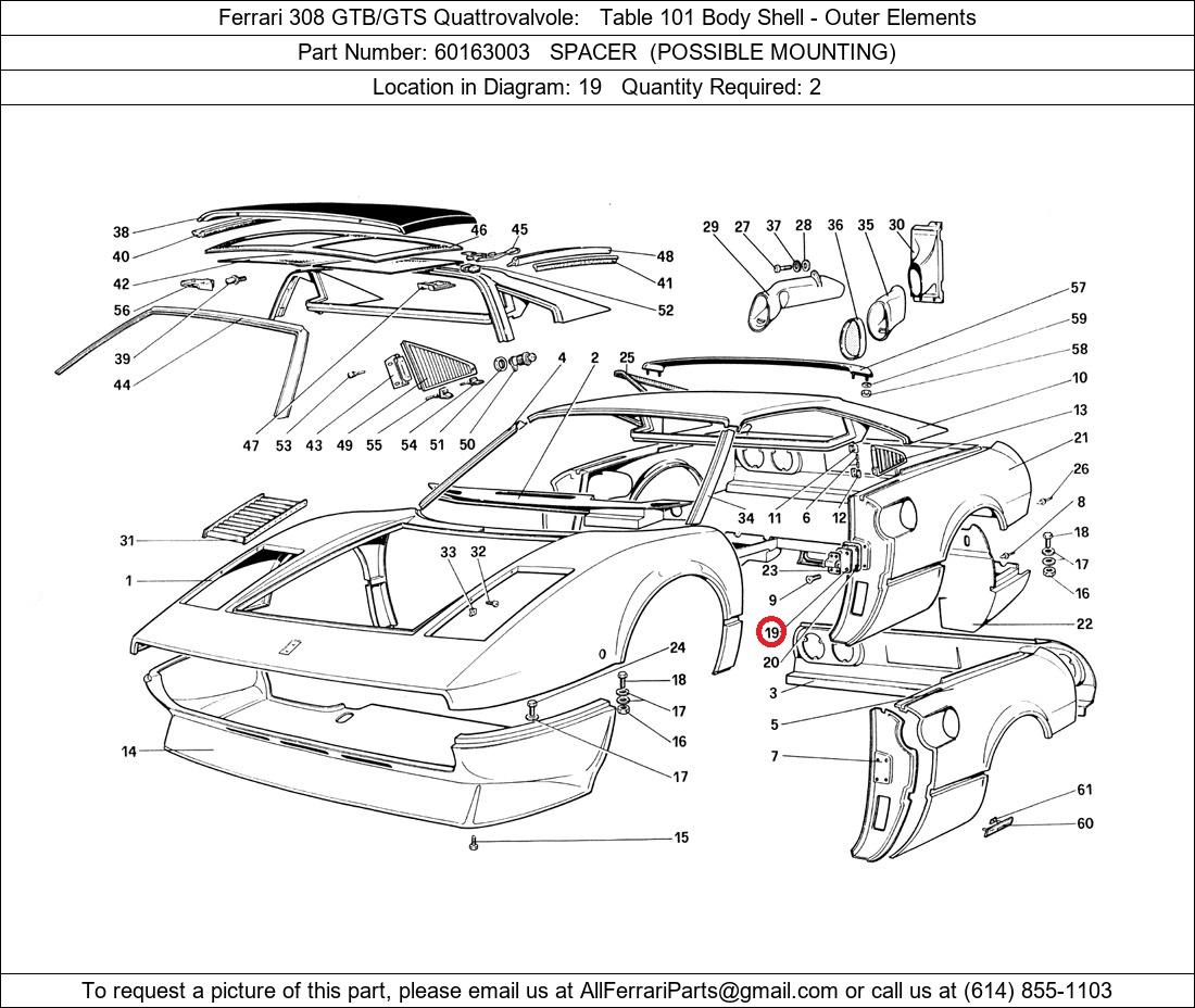 Ferrari Part 60163003