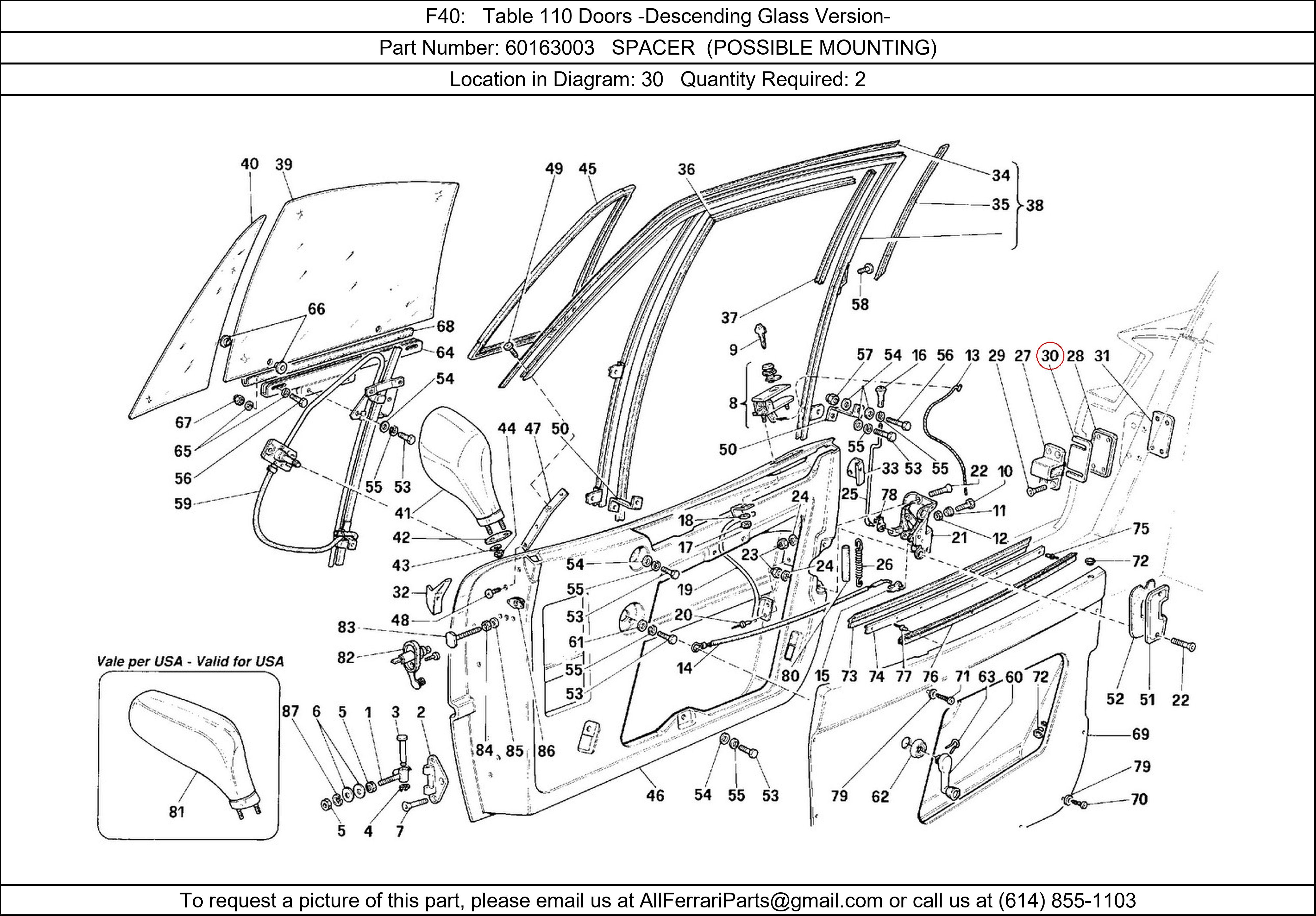 Ferrari Part 60163003