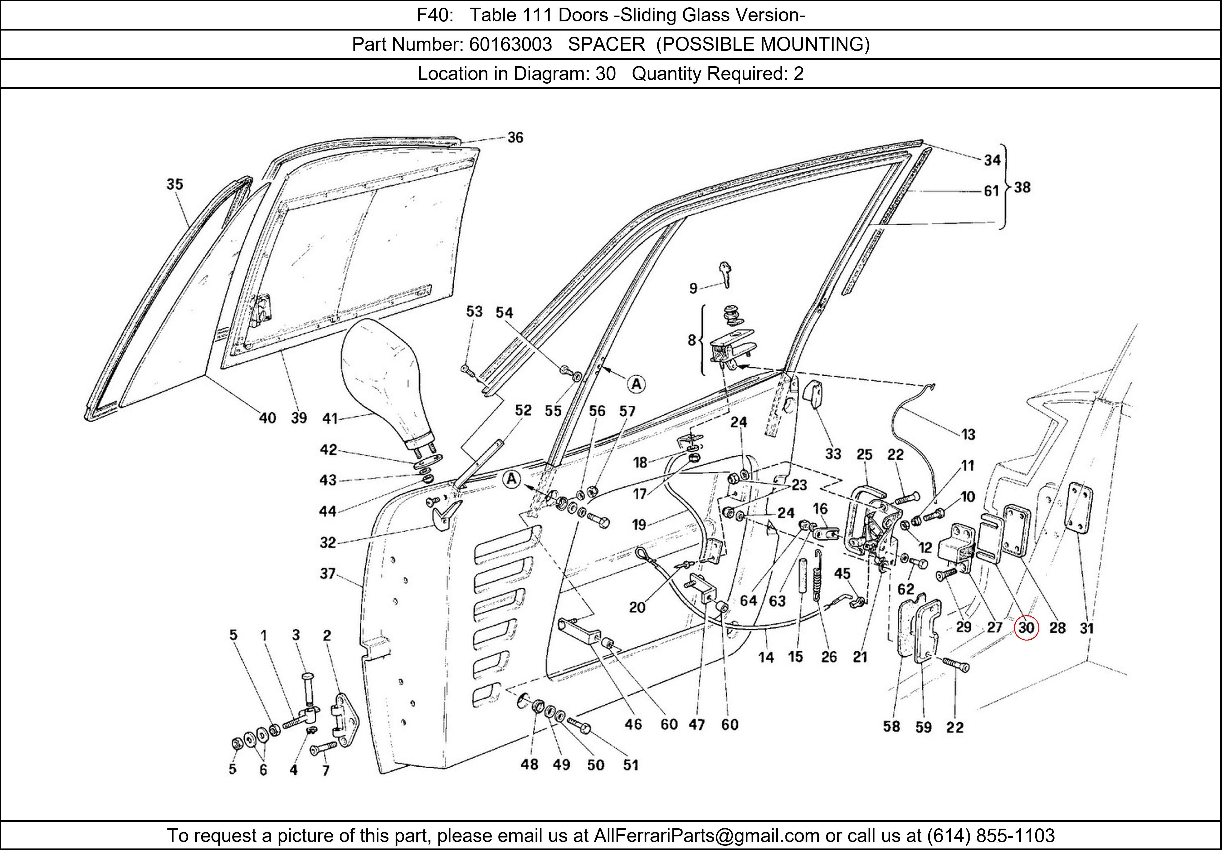 Ferrari Part 60163003