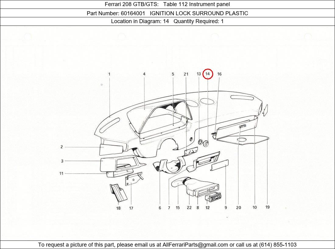 Ferrari Part 60164001