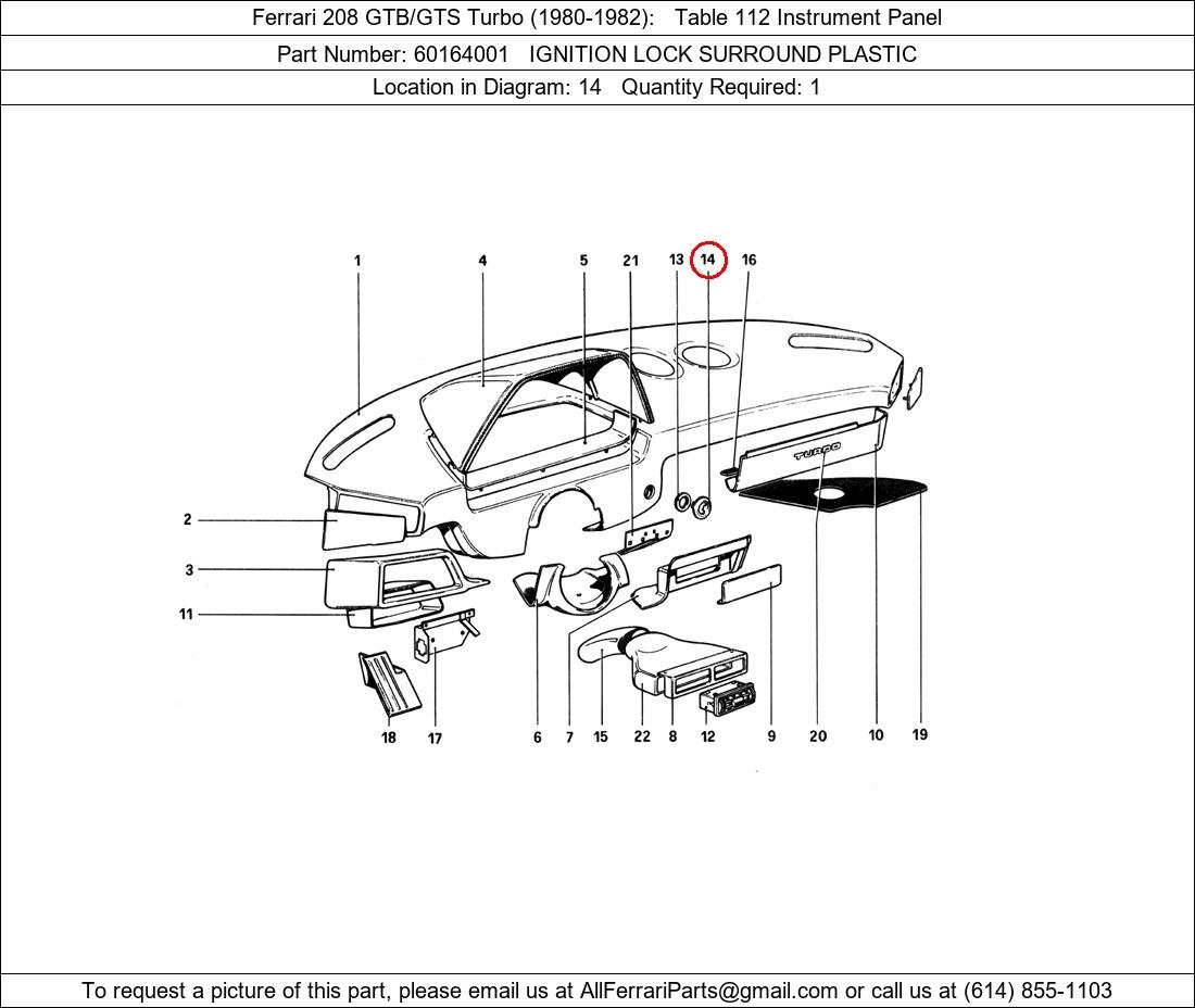 Ferrari Part 60164001