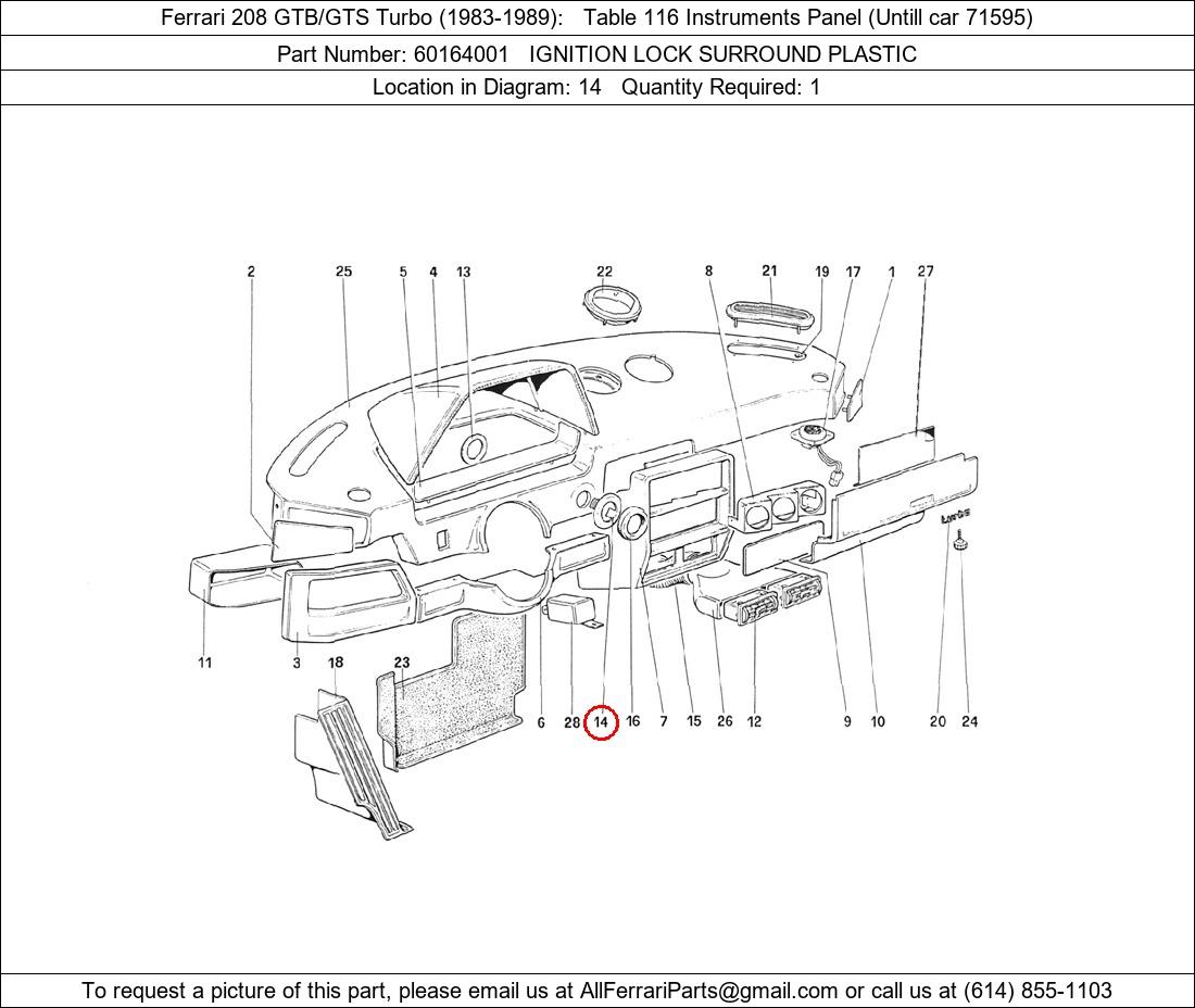 Ferrari Part 60164001