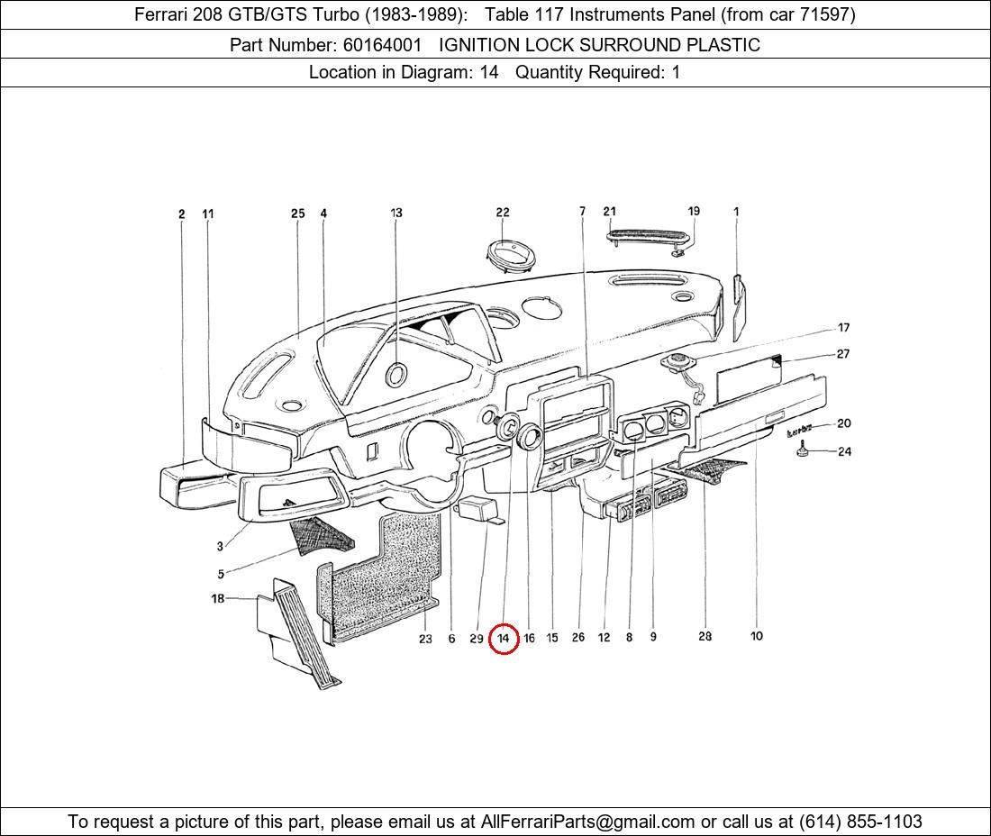 Ferrari Part 60164001