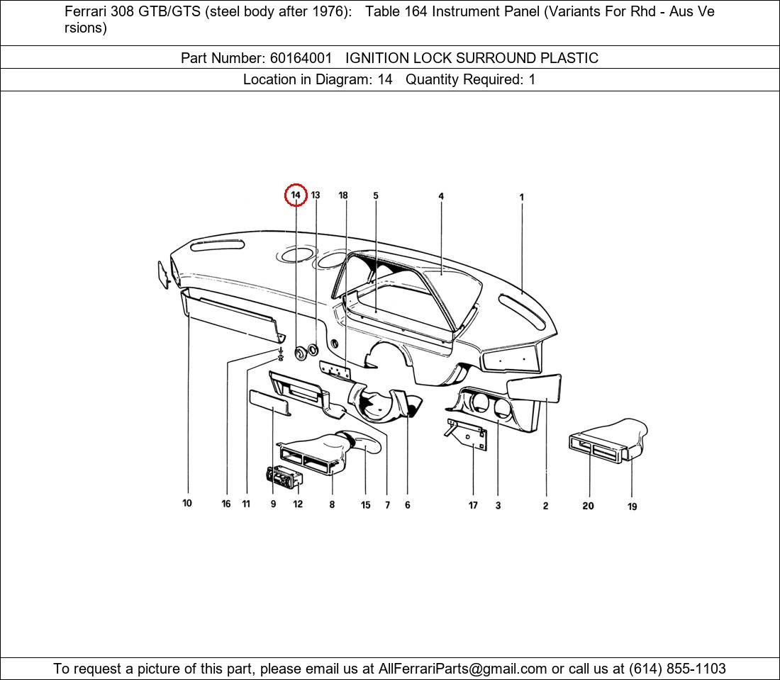 Ferrari Part 60164001