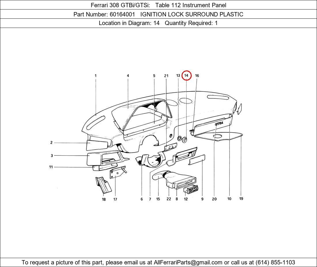 Ferrari Part 60164001