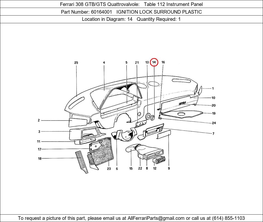 Ferrari Part 60164001