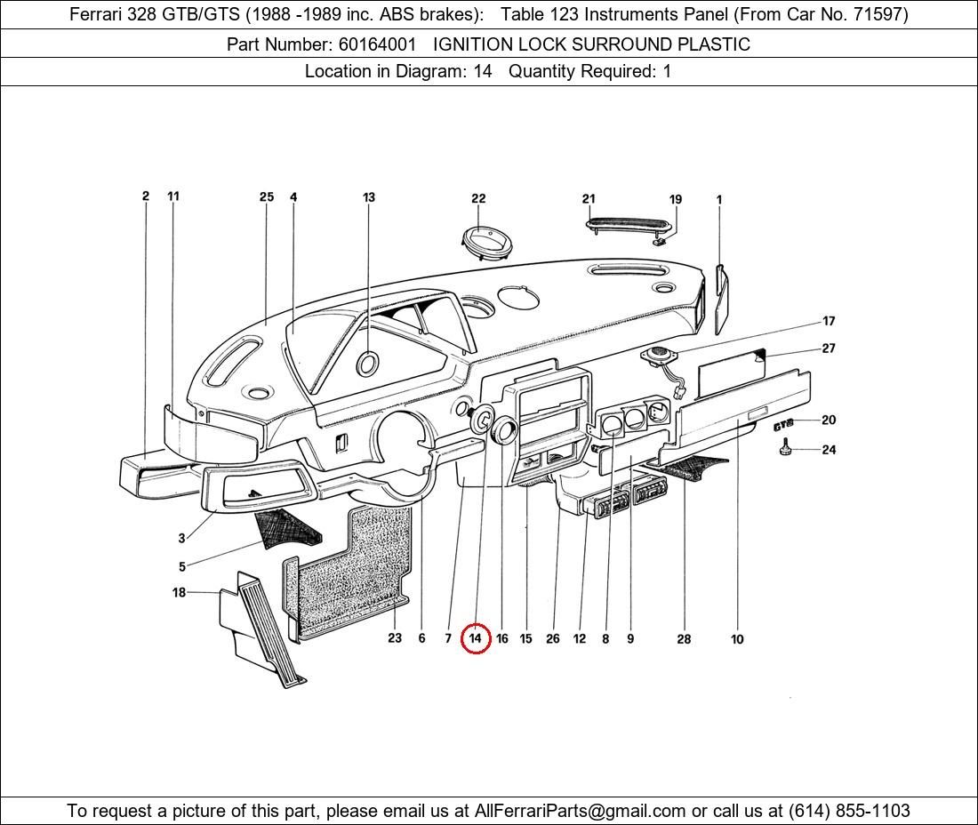 Ferrari Part 60164001