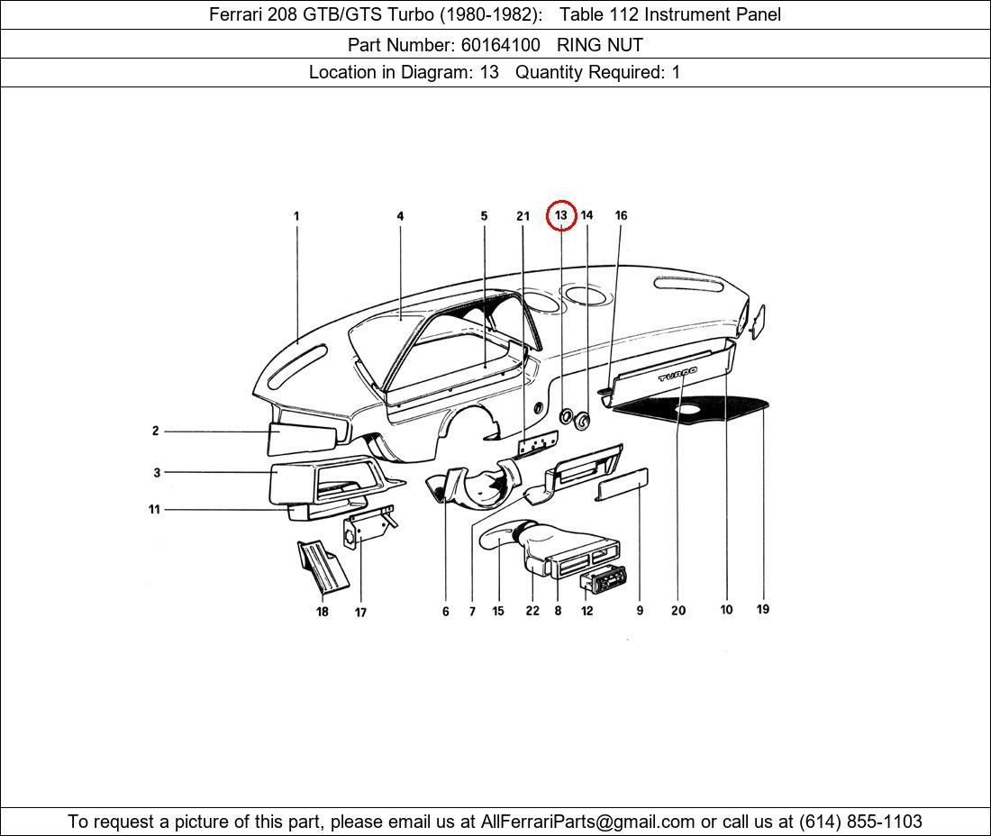 Ferrari Part 60164100