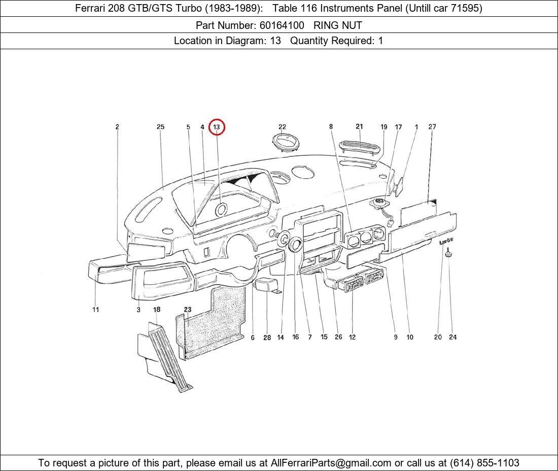 Ferrari Part 60164100