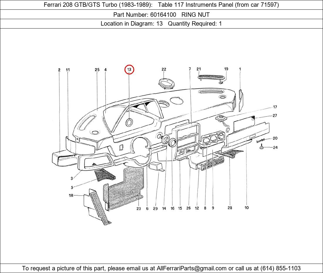 Ferrari Part 60164100