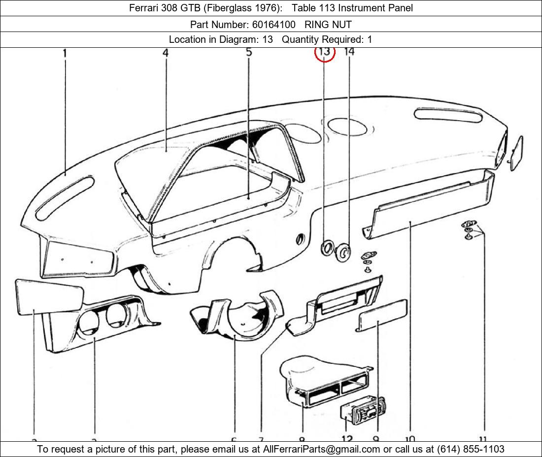 Ferrari Part 60164100