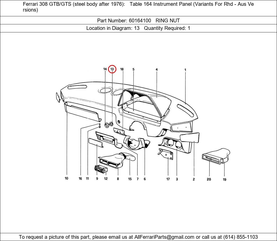 Ferrari Part 60164100