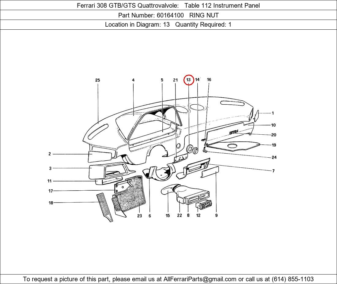 Ferrari Part 60164100