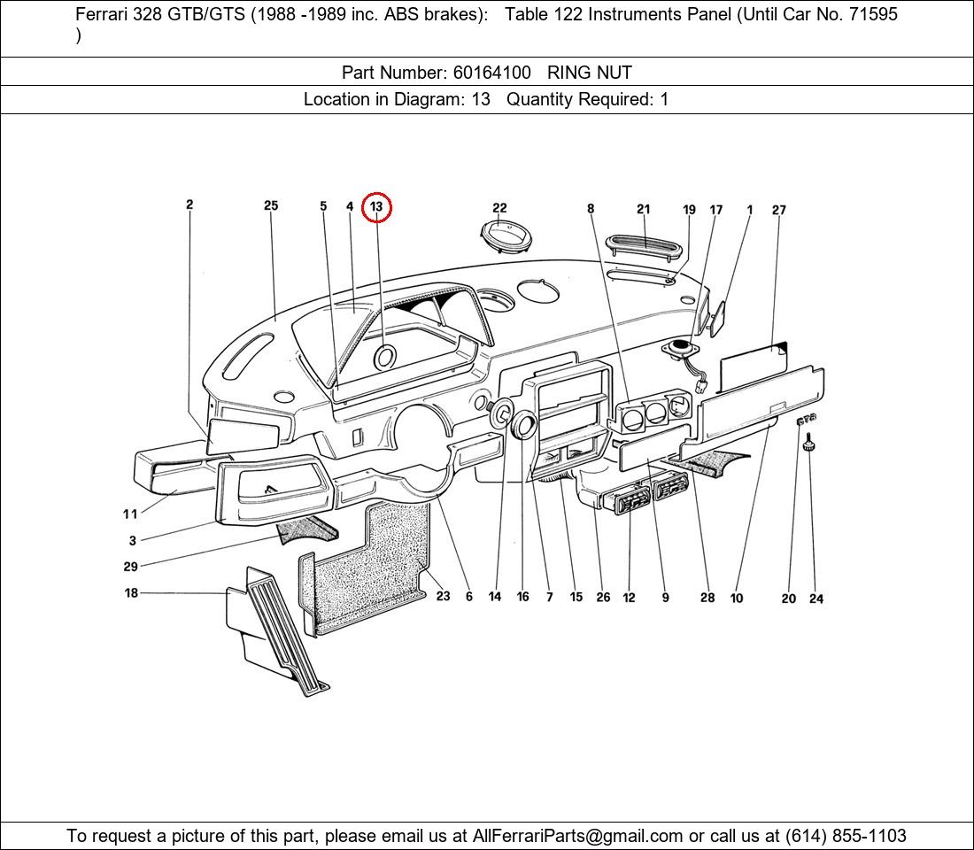 Ferrari Part 60164100