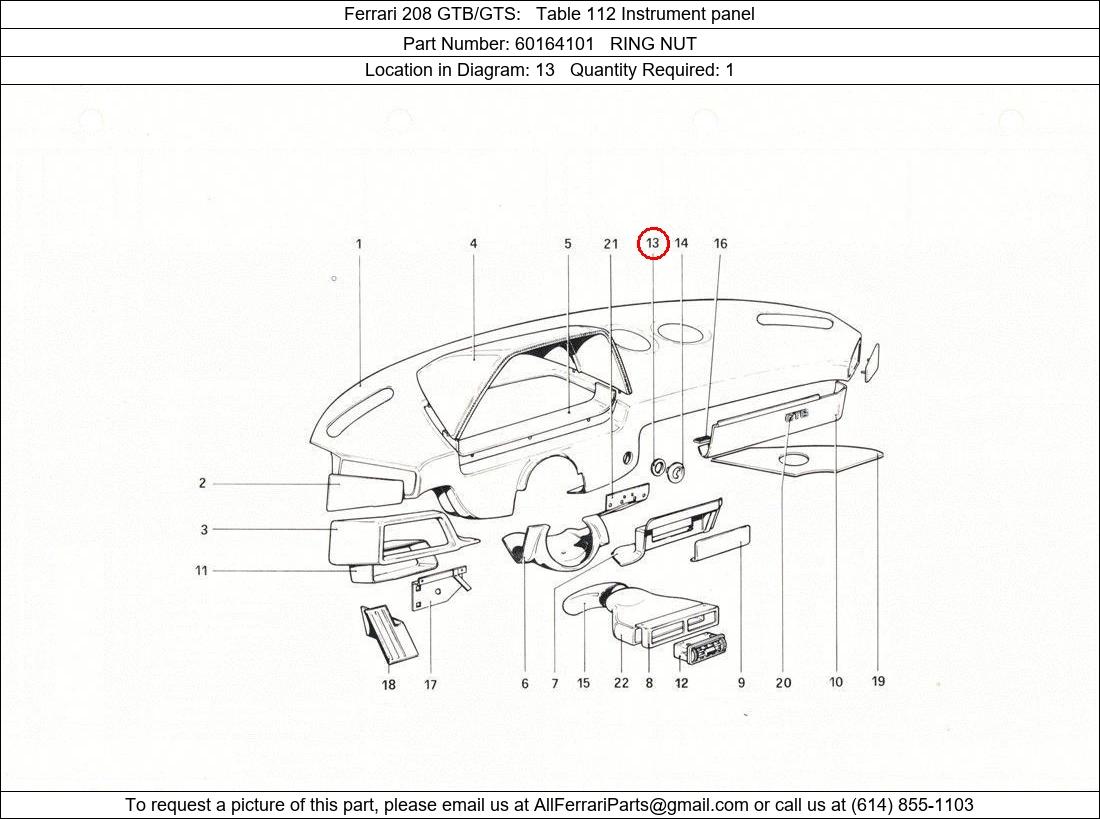 Ferrari Part 60164101