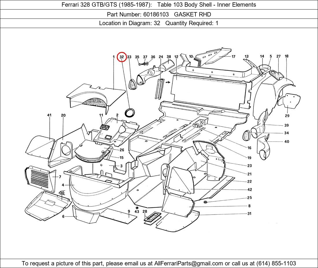 Ferrari Part 60186103