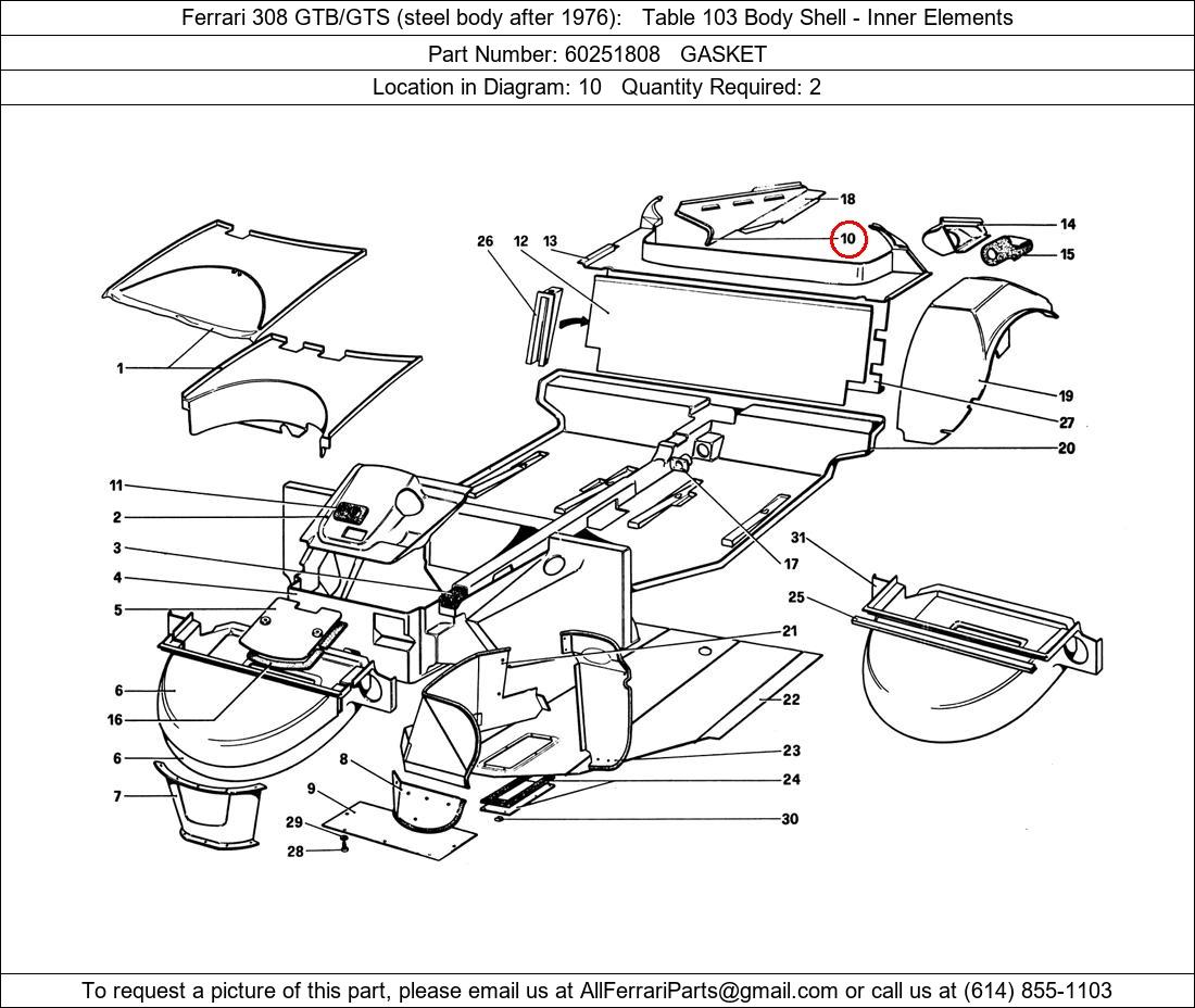 Ferrari Part 60251808