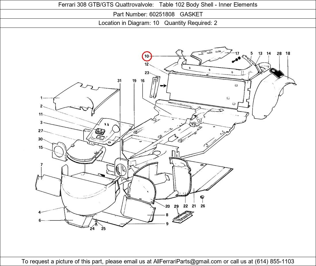 Ferrari Part 60251808