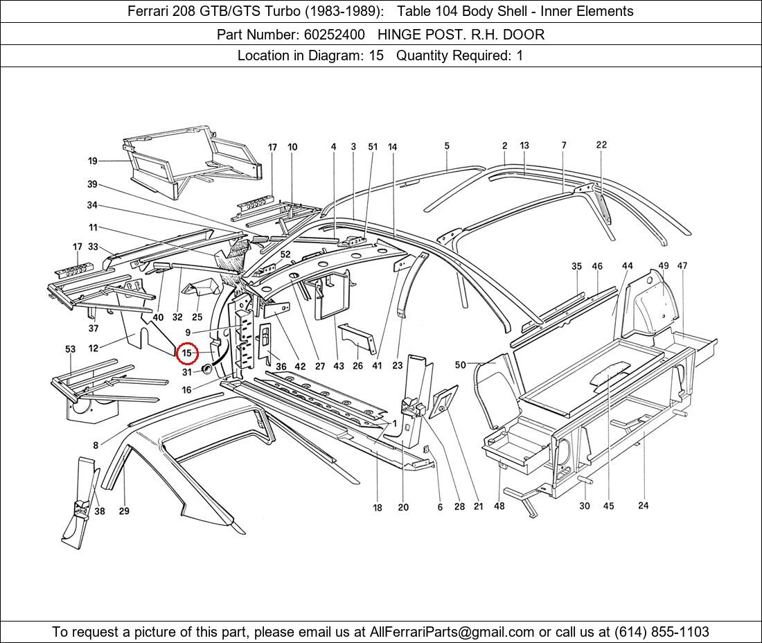 Ferrari Part 60252400