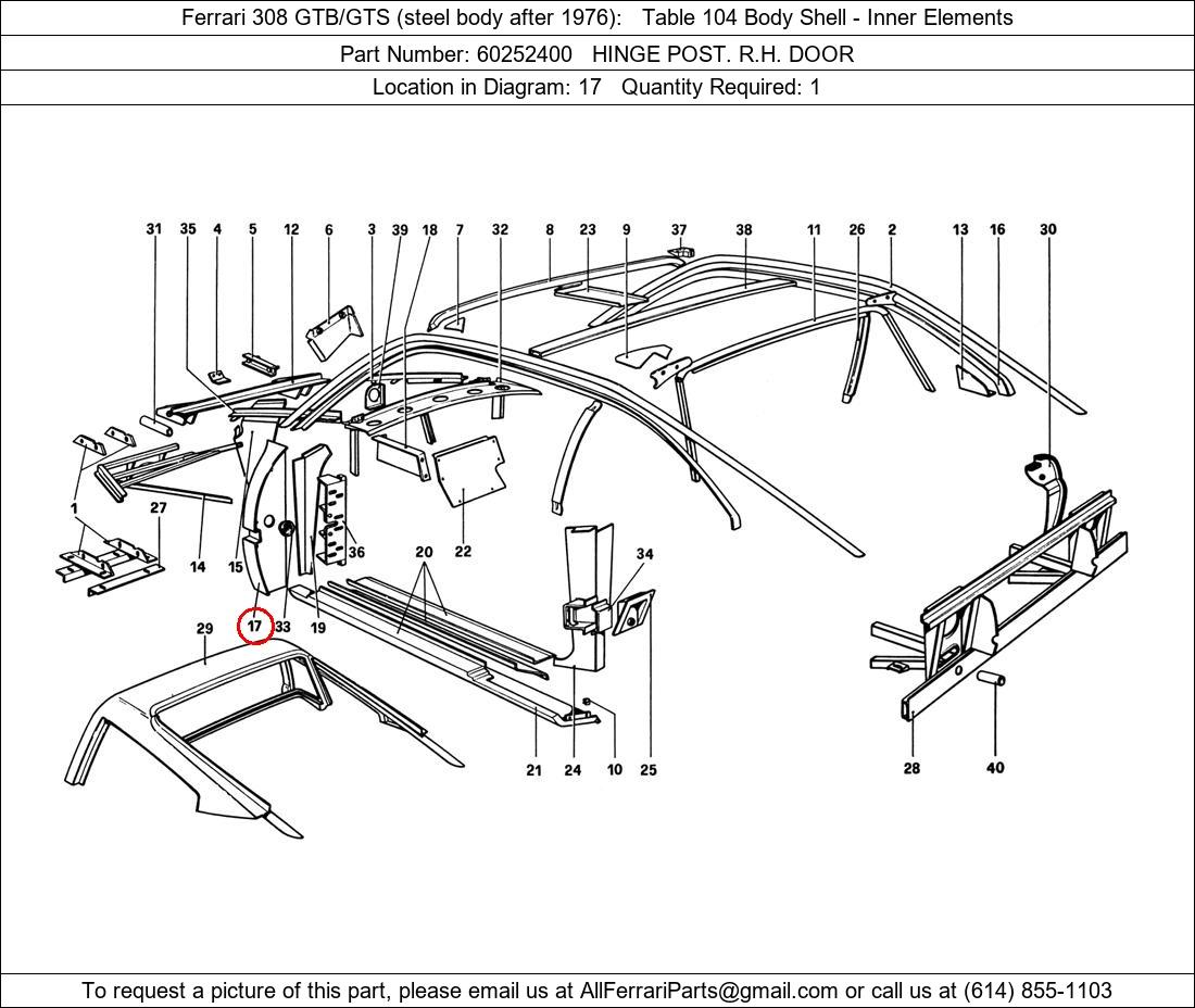 Ferrari Part 60252400