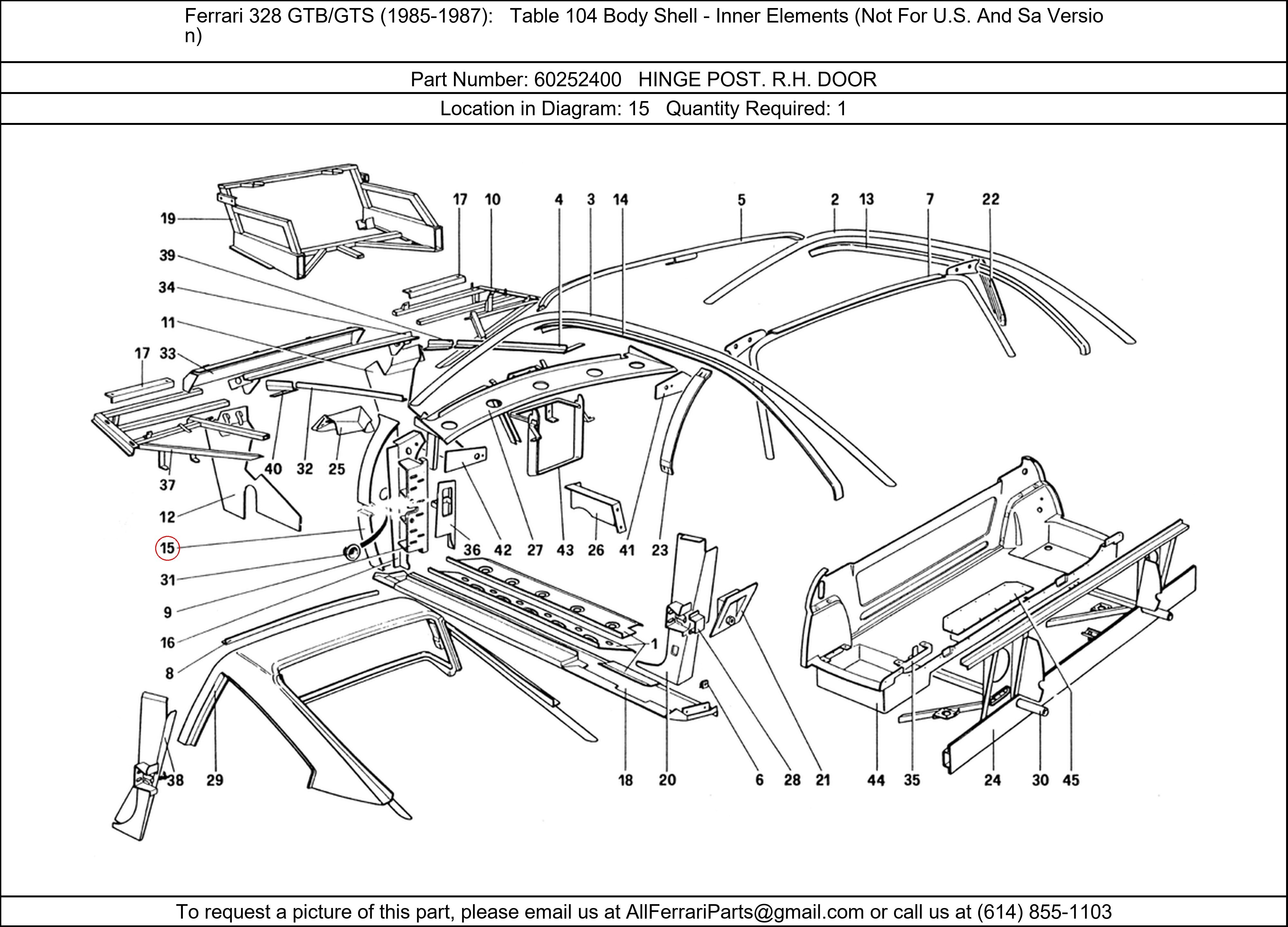 Ferrari Part 60252400