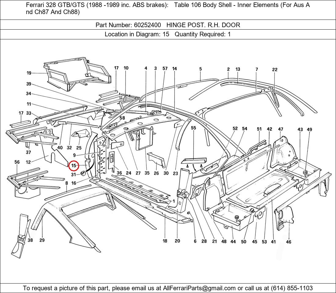 Ferrari Part 60252400