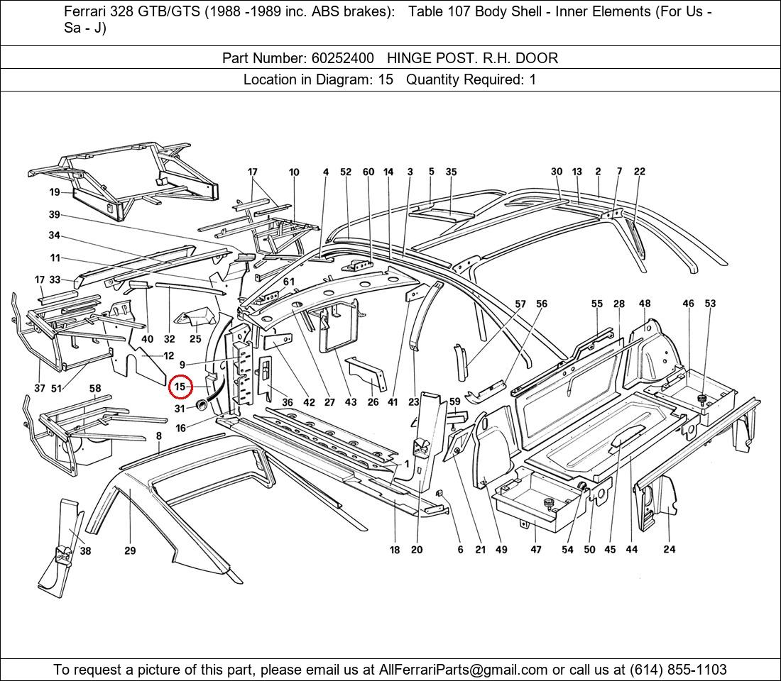 Ferrari Part 60252400