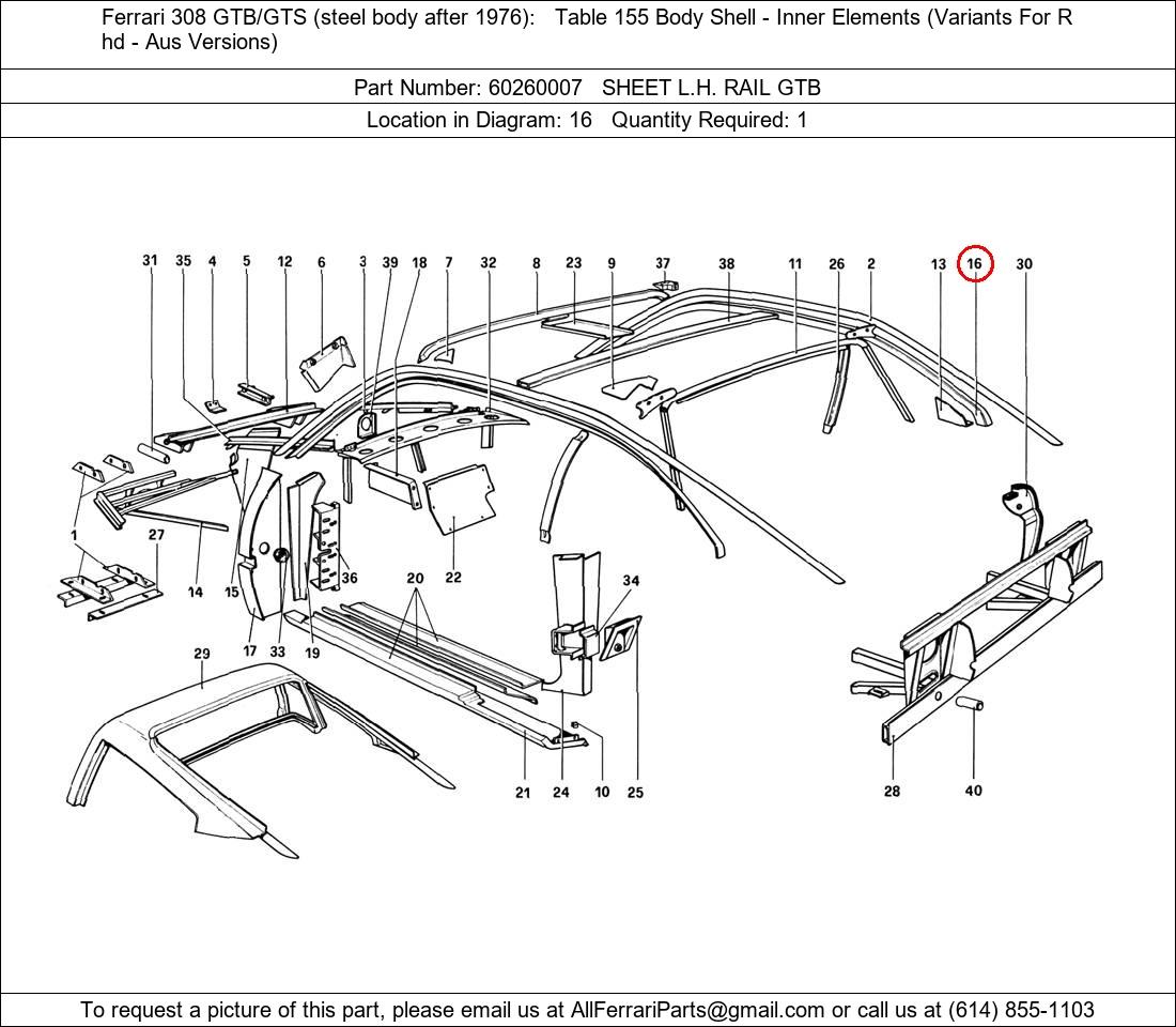 Ferrari Part 60260007