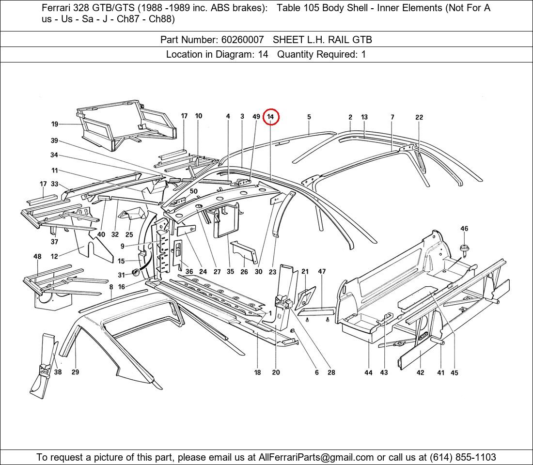 Ferrari Part 60260007