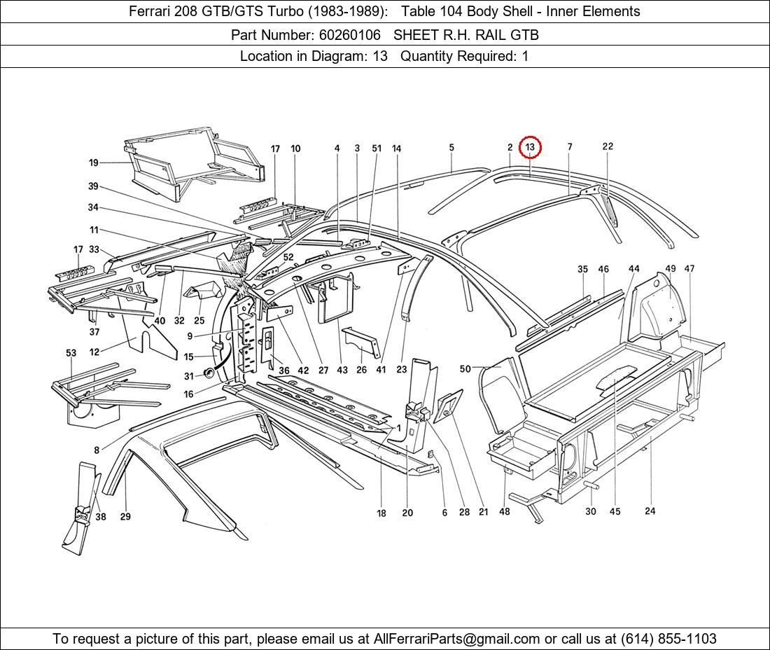 Ferrari Part 60260106