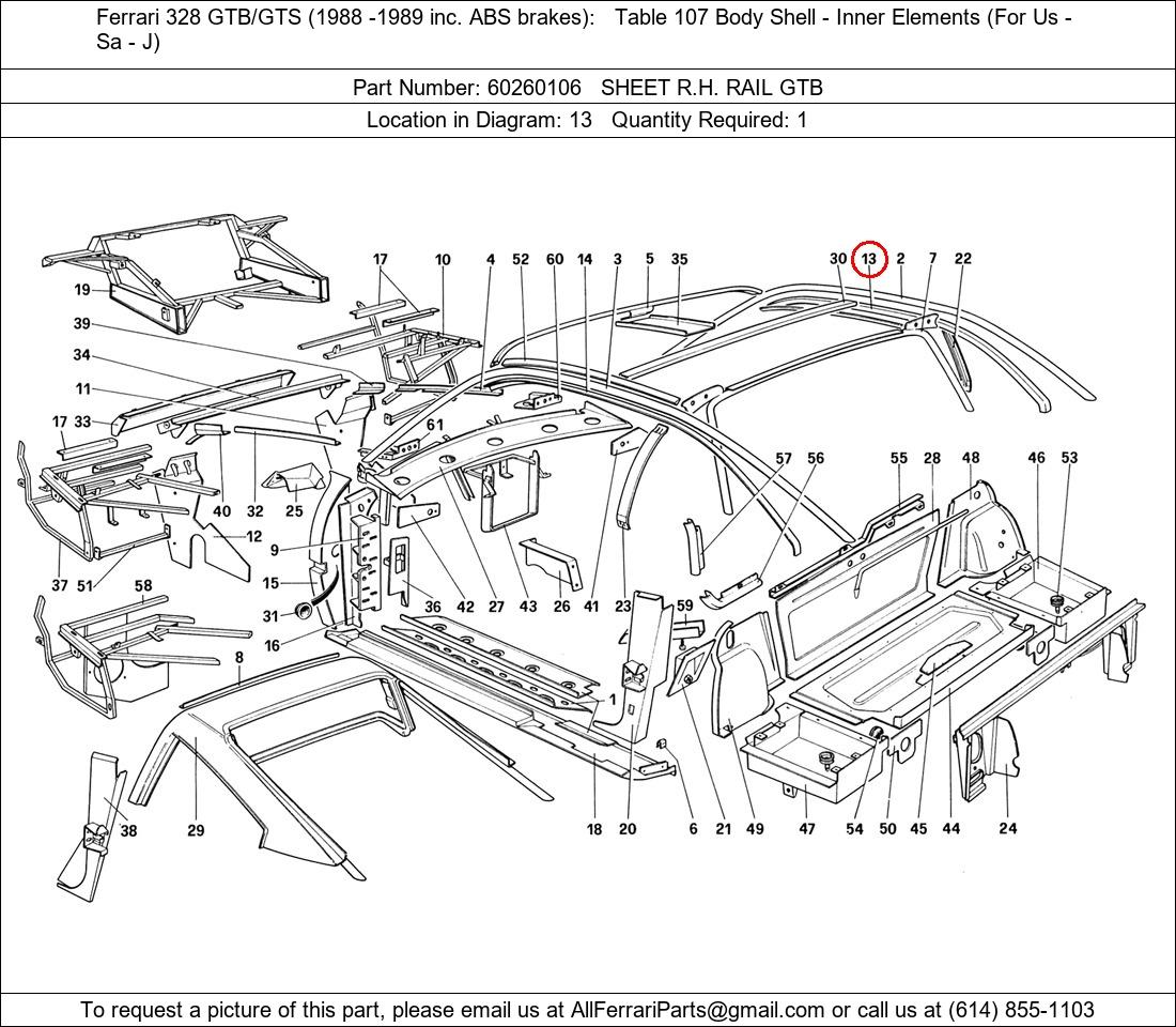 Ferrari Part 60260106