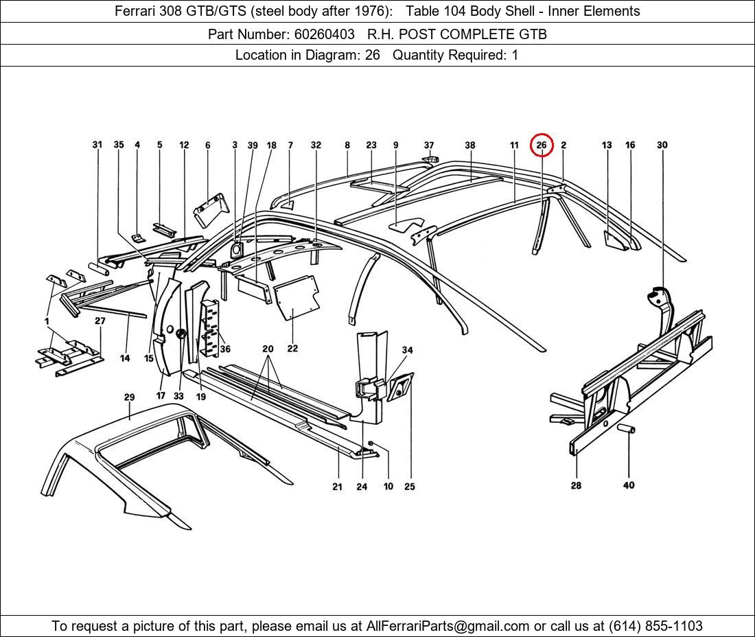 Ferrari Part 60260403