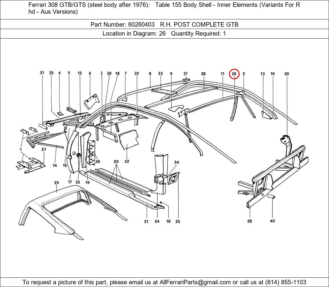 Ferrari Part 60260403