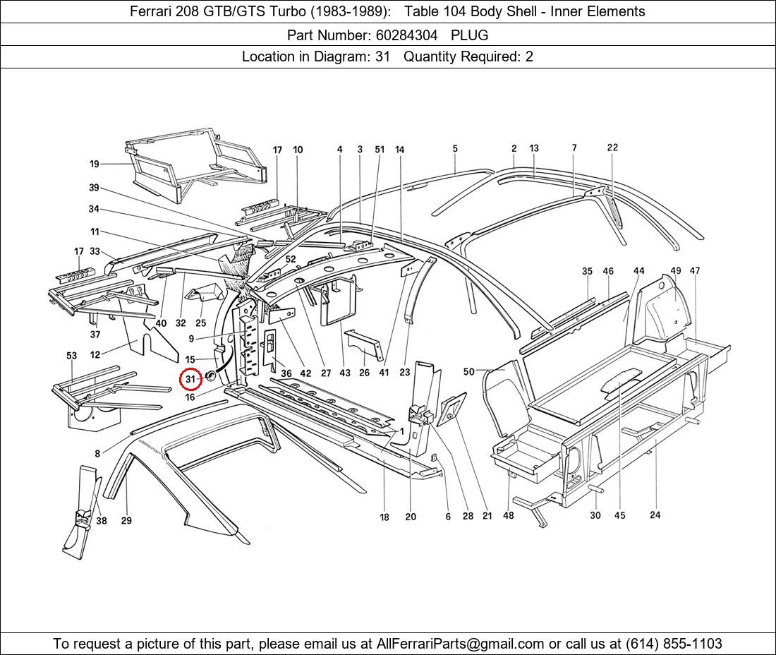 Ferrari Part 60284304