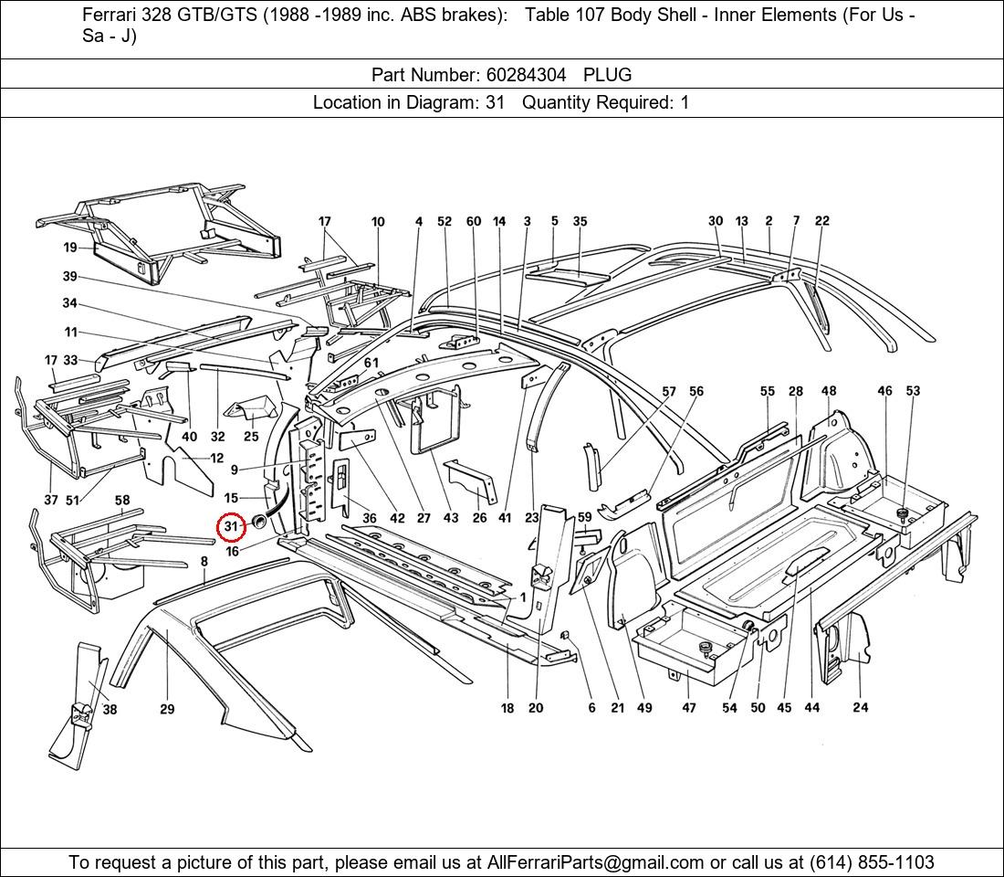 Ferrari Part 60284304