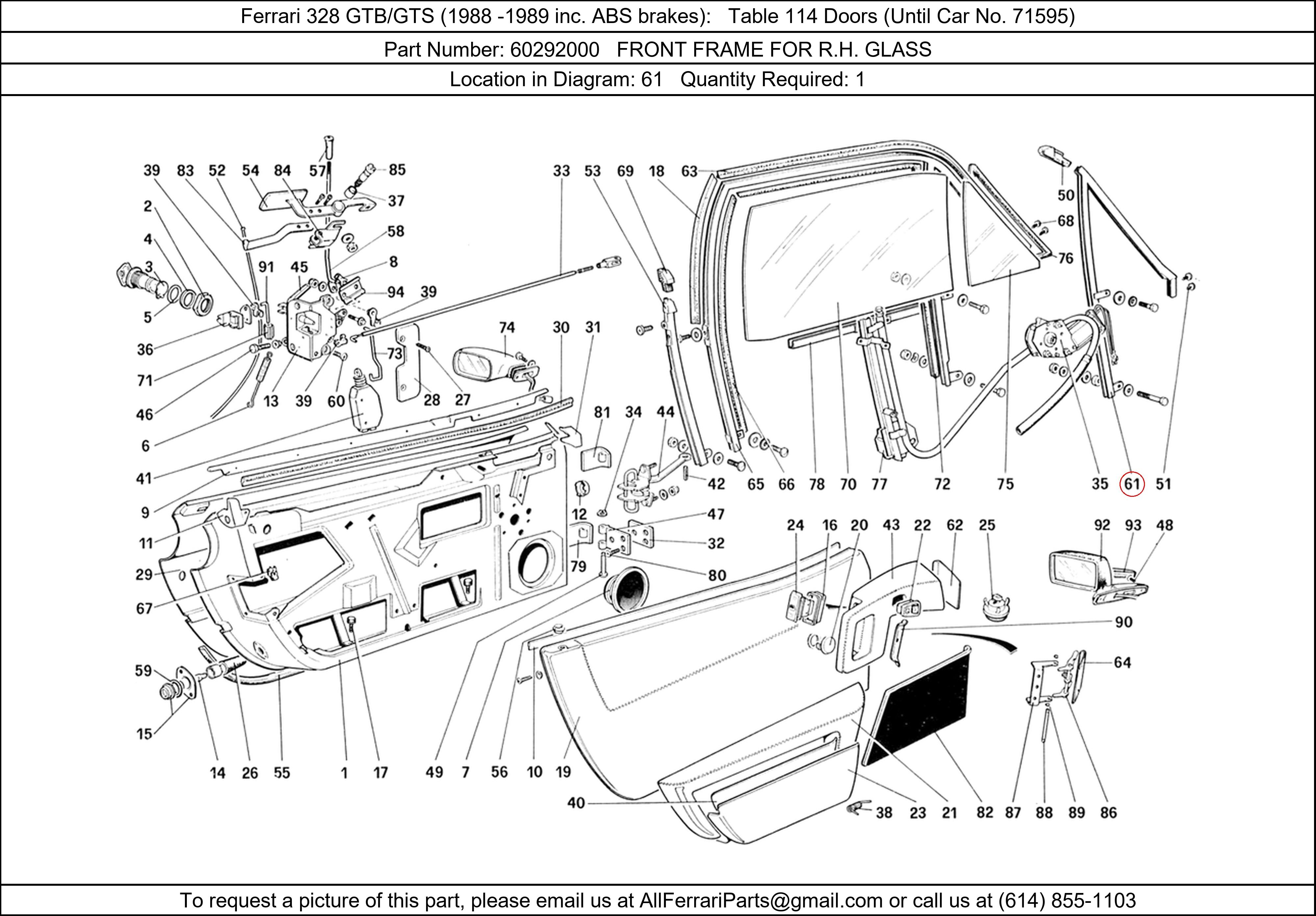 Ferrari Part 60292000