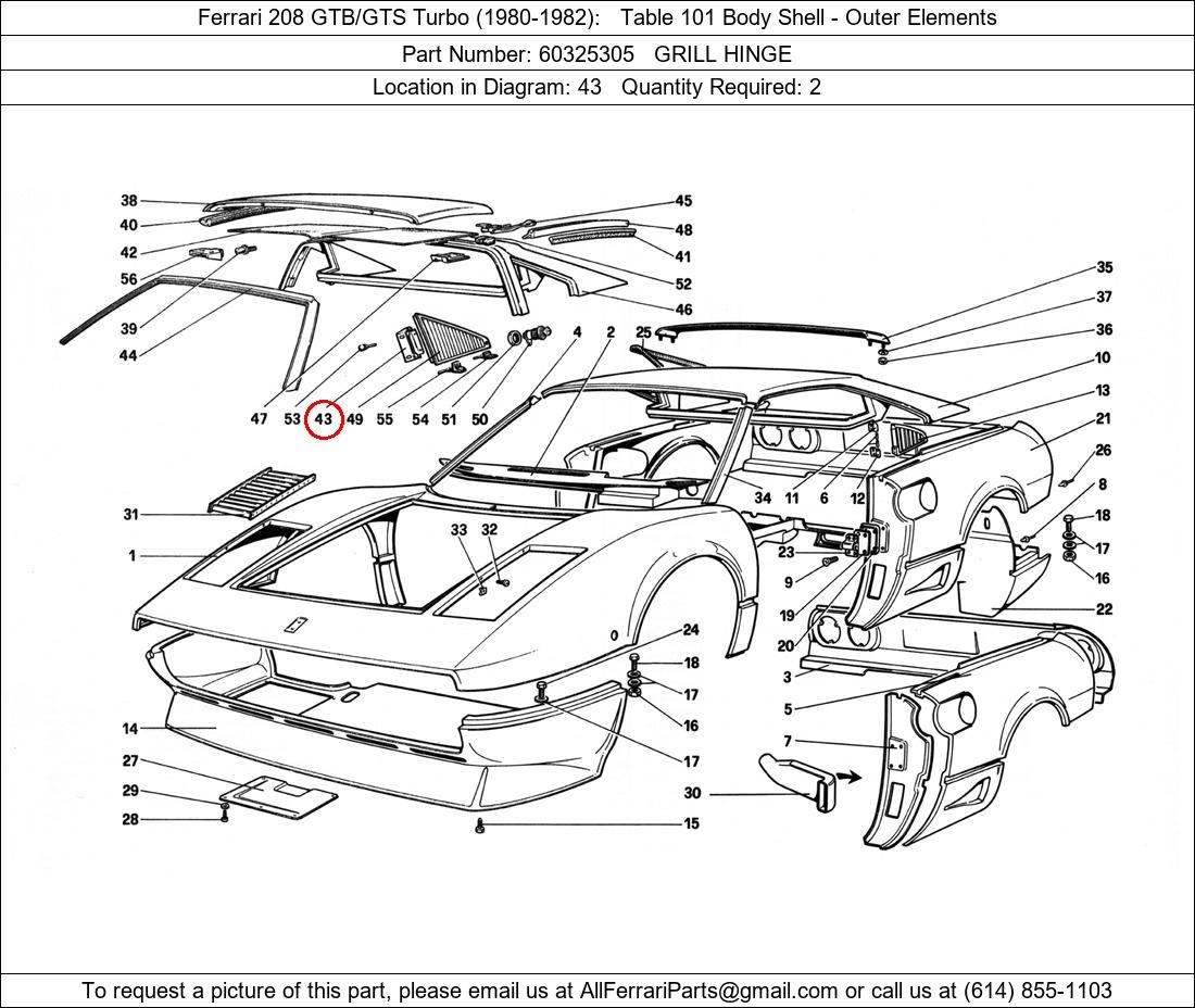 Ferrari Part 60325305